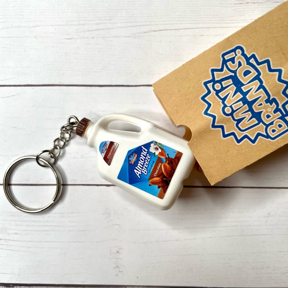 Chocolate Almond Milk Keychain | Handmade | Mini Brands | Unique | Unisex